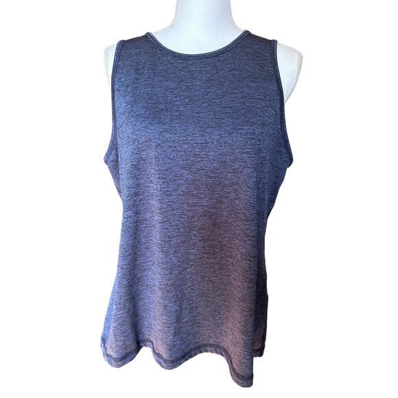 IDEOLOGY‎ Women's Heather Navy Blue Keyhole Back Active Tank Top - XL - Picture 1 of 6